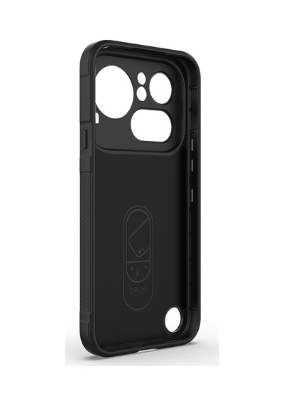 Maks Technology Nothing Phone 4a Pro Kılıf Esnek Tpu Oyuklu Arka Yüzey Tasarımlı Mkst Etnik Silikon Kapak - Siyah