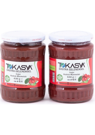 Tokasya Doğal Kızılcık Marmelatı Kavanoz 2 x 630 G