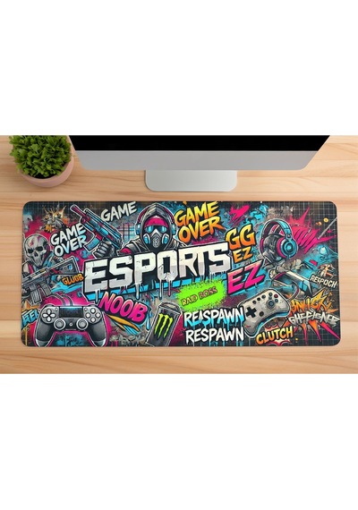 Gaming Oyuncu Xl Mouse Pad Kaydırmaz Dikişli 80 30 Cm Mousepad 25