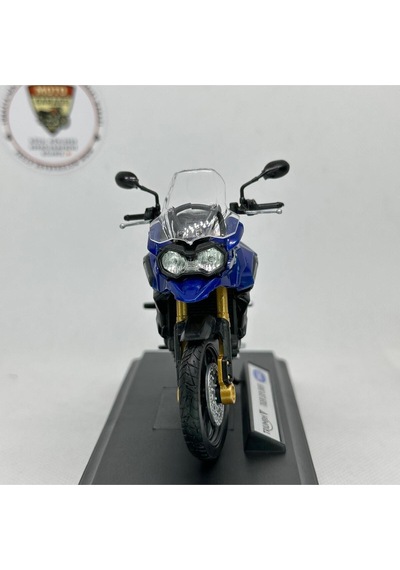 Triumph Explorer 1:18 Ölçek Diecast Motosiklet Model Lisanslı Metal Maket Oyuncak & Biblo