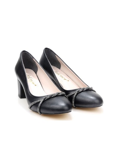 Papuçcity Blnr 03164 5,5 Cm Topuklu Kadın Stiletto Ayakkabı siyah