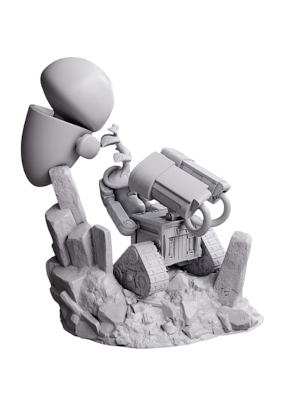 Premium Chibi Wall-e Ve Eve Figürü Pixar Koleksiyonu