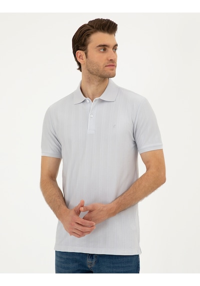 Pierre Cardin Erkek Açık Gri Tişört 50284327-vr001 Açık Gri Açik Gri