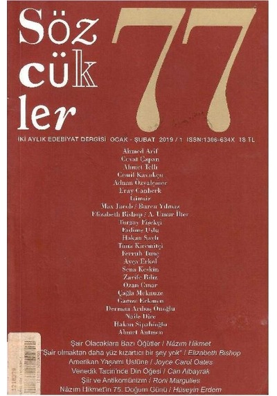 Sözcükler İki Aylık Edebiyat Dergisi - 2019 Yılı Ocak - Şubat