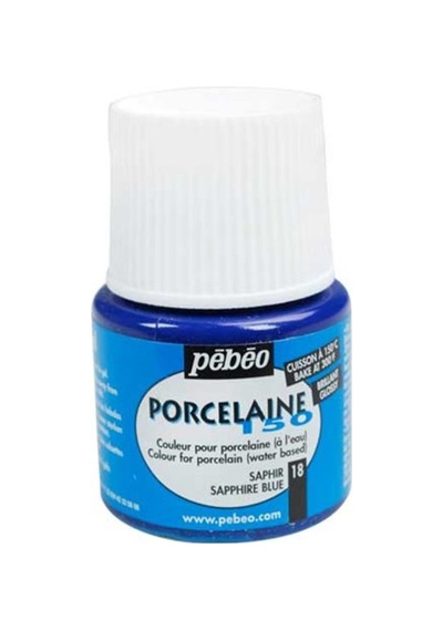 Pebeo Porcelaine 150 Fırınlanabilir Boya 18 Sapphire Blue