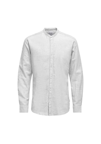 Solid Linen Noos Erkek Beyaz Gömlek 22019173-w Beyaz