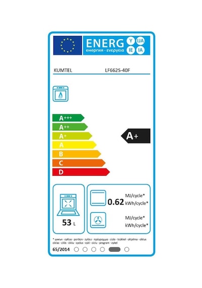 Kumtel 662S-40 F 51 LT Set Üstü Fırın (Doğalgaz)