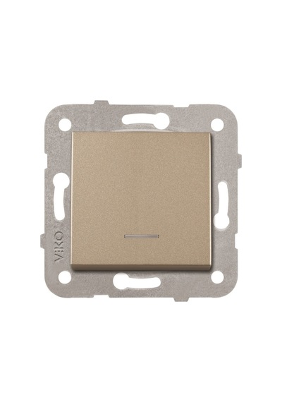 Viko Artline Novella Bronz Işıklı Anahtar Çerçevesiz - 92605219