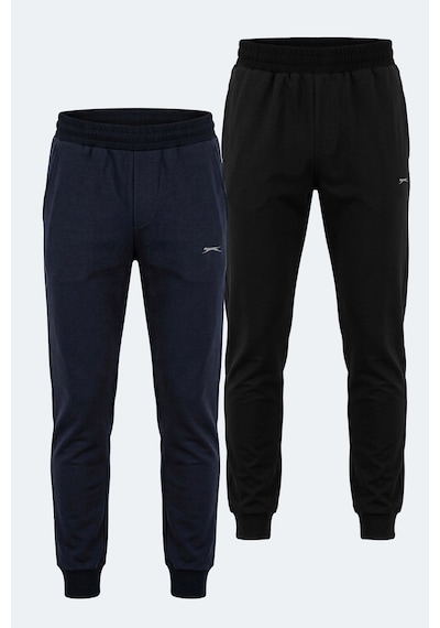 Slazenger Rajko 2 Li Set Erkek Eşofman Altı Siyah - Lacivert