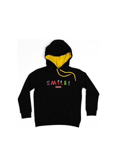 Haribo Siyah Kız Çocuk Kapüşonlu Baskılı Sweatshirt Hrbtxt315 Siyah