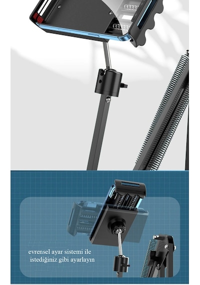 Dailytech 360 Derece Uzun Kol Tablet Telefon Tutucu Stand Stant