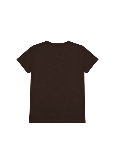 Vadon 1003 Kadın Pamuklu Slim Fit Bisiklet Yaka Yumuşak Dokulu Basic T-shirt Kahverengi Vadon 1003 Kadın Pamuklu Slim Fit Bisiklet Yaka Yumuşak Dokulu Basic T-shirt Kahverengi