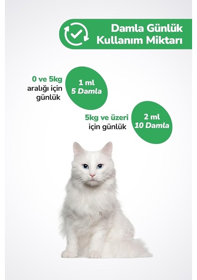 Tr Kedi Tüy Döküm Dökülmesi Önleyici Engelleyici Damla Kediler Için Biyotin Multivitamin 50ml