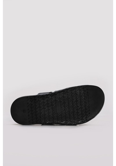 Fast Step Hakiki Deri Kadın Klasik Sandalet 315za2322-04 Siyah