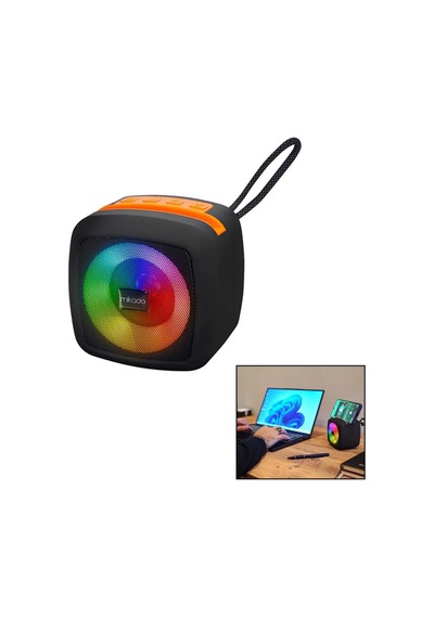 Jenerik Kablosuz Taşınabilir Bluetooth Hoparlör Işıklı, Usb/tf, 1200mah