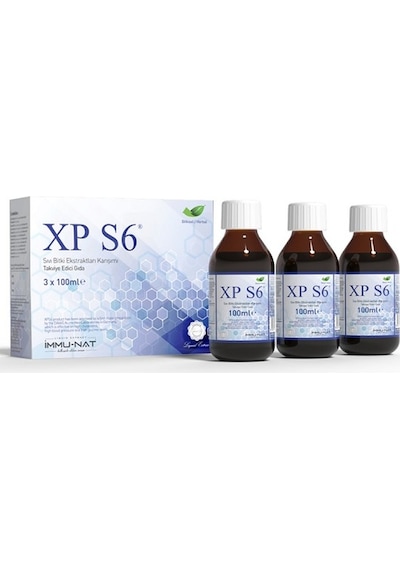 İmmunat Xp S6 Sıvı Bitki Karışımları Ekstratları 3 x 100ml