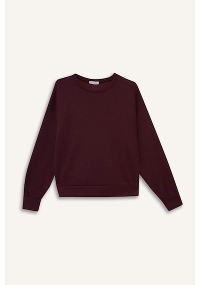 Defacto Bisiklet Yaka Modal Sweatshirt G2913ax25aubr115 Bordo