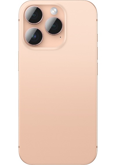 Apple Uyumlu   iPhone 16 Pro Amazingthing Anti Reflective Kamera Lens Koruyucu Uygulama Aparatlı Rose Gold