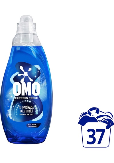 Omo Express Fresh Ultra Beyaz Sıvı Çamaşır Deterjanı 1480 Ml X 4 Adet 1480 ML