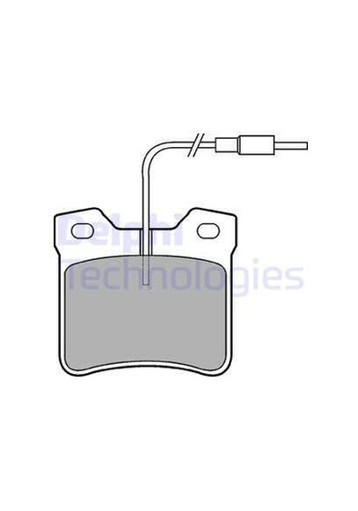 DELPHI LP667 Fren Balatası Arka 605 89- / V-Class 96- Vito 96-