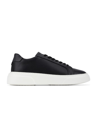 Tamer Tanca Erkek Hakiki Deri Siyah Sneakers & Spor Ayakkabı 13 2033 Erk Ayk Sk26-27 Syh/byz Tbn Siyah1