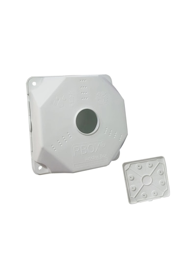 Rbox Wx8 Yeni Beyaz Junction Outdoor Box + Taban Dahil(Yeni Buat)