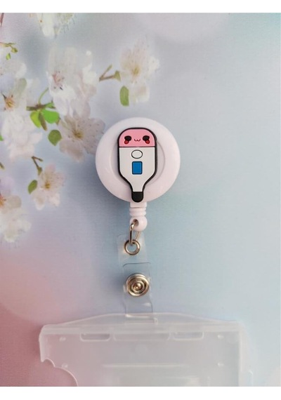 Ateşölçer Silikon Yoyo Yaka Kartlığı Yatay Dikey Kart Koruyucu