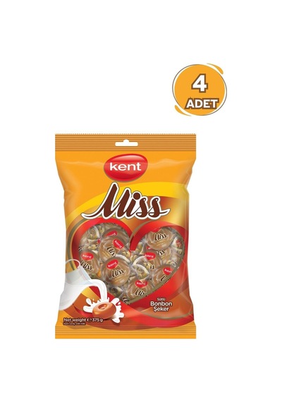 Kent Misbon Sütlü Bayram Şekeri 375 Gr 4 Adet