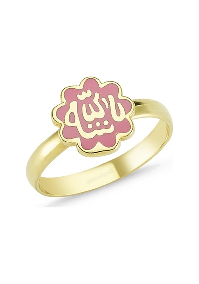 Altın Pembe Mineli Dua Çocuk Yüzük As255Yz Altınsepeti