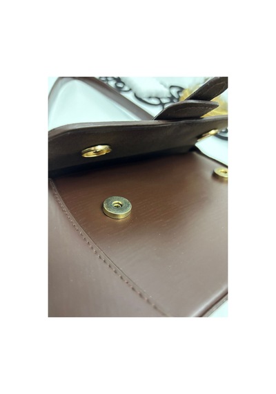 Store Mini Şık Omuz Çantası Kahverengi