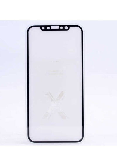 Apple Uyumlu iPhone X Zore Kenarları Kırılmaya Dayanıklı Cam Ekran Koruyucu