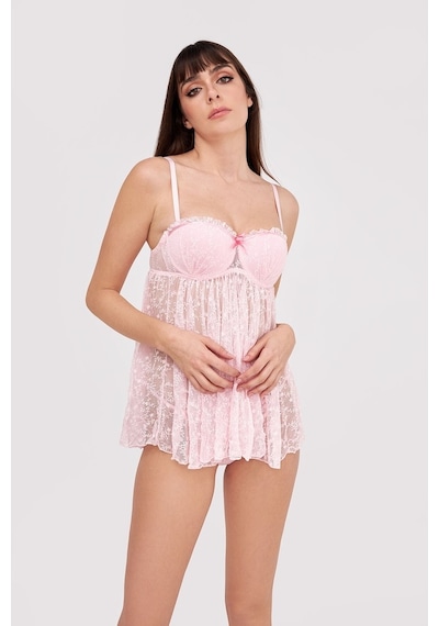 Loya Kadın Pembe Gülpembe Gecelik (544178990)