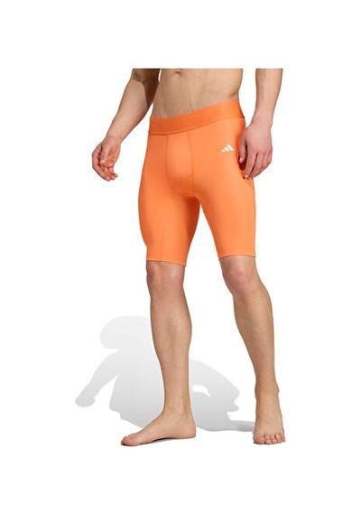 Adidas Techfıt Shrt Tıght M Erkek Antrenman Kısa Tayt Jm0651 Turuncu