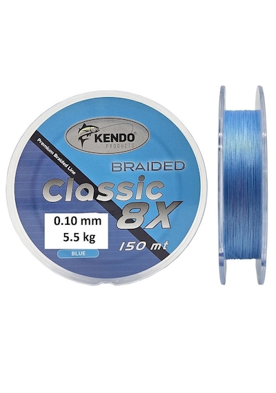 Kendo Classic 8x 0.10mm 150m Blue Örgü İp Misina