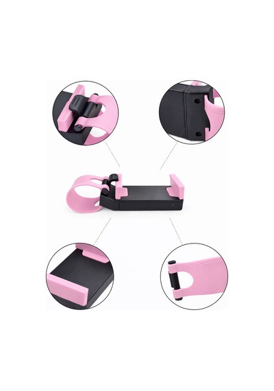 Mega Oto Market Pembe Direksiyon Telefon Tutucu Araç İçi Oto Direksiyona Takılan Araba Telefon Standı