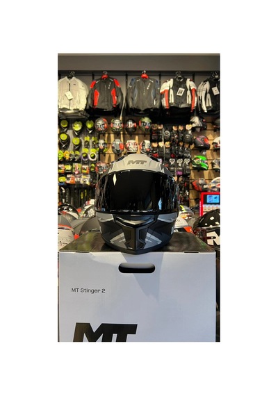Mt Kask Ff126 Stınger 2 Tagger B2 Mat Şeffaf Vizörlü Siyah