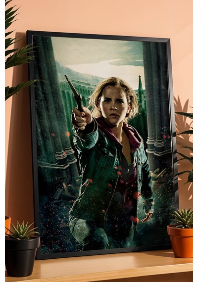 Hermione Granger Özel Tasarım Çerçeveli Tablo - Lüks Harry Potter Savaş Posteri Modern Duvar Dekoru Siyah Hermione Granger Özel Tasarım Çerçeveli Tablo - Lüks Harry Potter Savaş Posteri Modern Duvar Dekoru Siyah