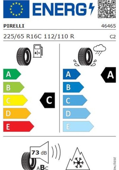 Pirelli 225/65 R16C 112R Carrier Winter Kış Lastiği 2024