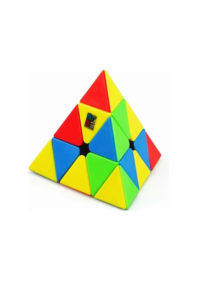 Moyu Meilong Pyramid Manyetik Bloklar- Mıknatıslı Stickersız Akıl Zeka Rübik Küp