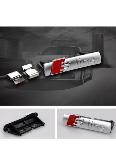 Sline S-Line Ön Izgara Panjur Amblem Logo Arma S Line Sline Audi (254817494)