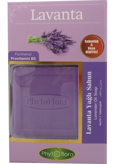 Phytoflora Lavanta Yağlı Sabun 125 G + Sabunluk + Kese