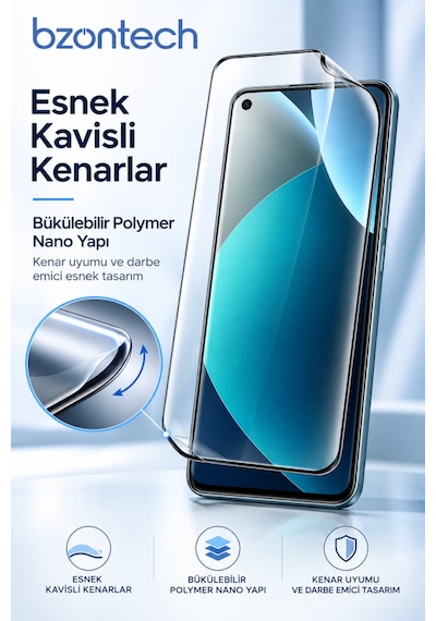 Redmi Note 15 Pro 4g Uyumlu Polymer Nano Ekran Koruyucu Tam Kaplayan
