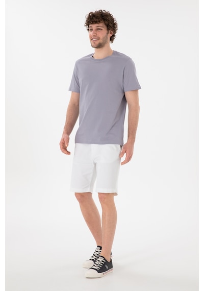 U.S. Polo Assn. Erkek Regular Fit Bisiklet Yaka Gri Basic Tişört 50305928-VR024