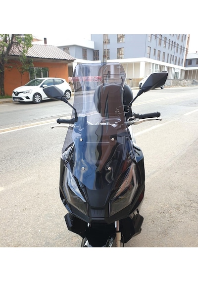 Motocam Kanuni Seha 250 Ön Cam 2022-2026 Model 75cm Füme Renkli 4mm Uzun