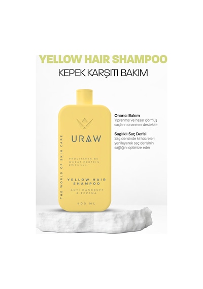 Uraw Onarıcı ve Saç Derisi Dengeleyici Bakım Sarı Şampuan 400 ML