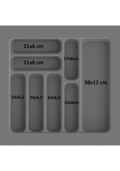 Çekmece İçi Kaşıklık Kepçelik Düzenleyici Organizer 49x49 Cm Beyaz 43x40 Cm Kadar Kesilebilir Beyaz