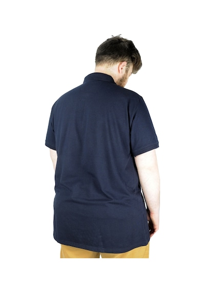 Mode Xl Battal Beden Erkek Tshirt Polo Yaka Cepli Klasik Pike 20552 Lacivert 001