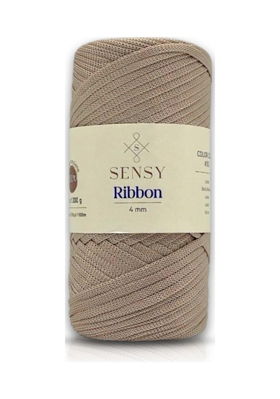 Premium Ribbon Polyester Ip 200 Gr Polyester Ribbon Makrome Ipi Sütlü Kahve
