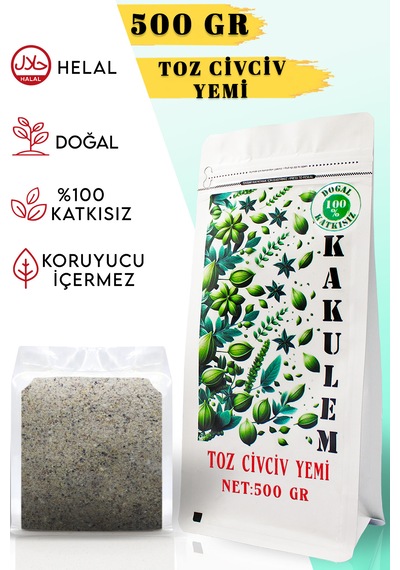 Kakulem Sertifikalı Bıldırcın Ördek Tavuk Toz Civciv Yemi 500 Gr