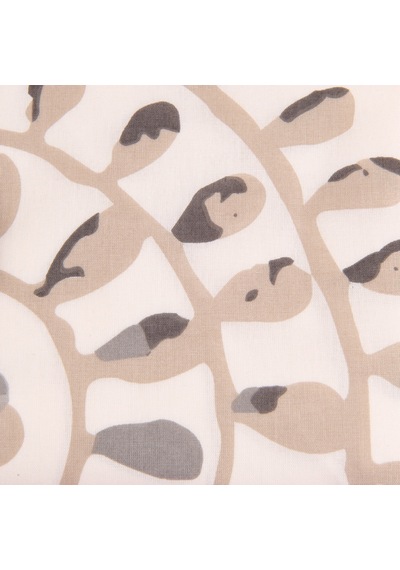 Soft Butas 2'li Yastık Kılıfı - Ekru / Gri - 50x70 Cm Renkli
